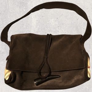 COPY - Suede Burberry handbag. Mint condition